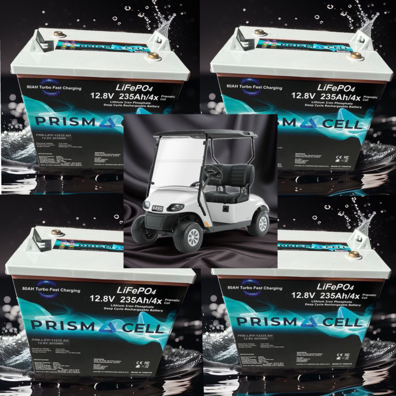 Lifepo4 Golf cart battery 48 volt 235ah golf arabası lifepo4 akü 4'lü set Lifepo4 Golf cart battery 48 volt 235ah golf arabası lifepo4 akü 4'lü set