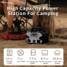 Konfulon 500W 135800 W UPS güç istasyonu 500 mAh taşınabilir güç istas