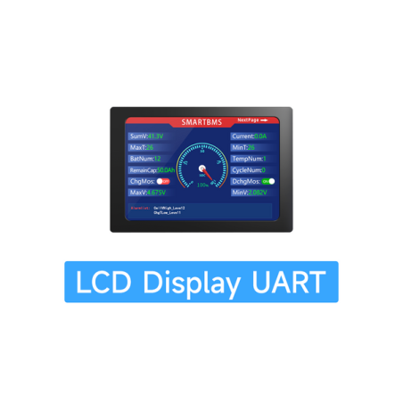 100 balance bms (daly) 4.3 lcd ekran touch screen