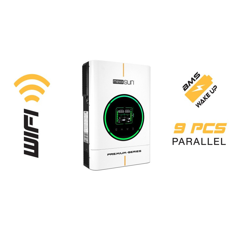 Mexxsun Premium  24V 4kW  (Paralel /Wi-Fi/ Dual Output) akıllı inverter