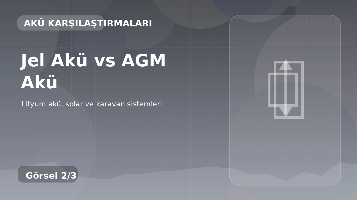 Jel Akü vs AGM Akü detay görseli