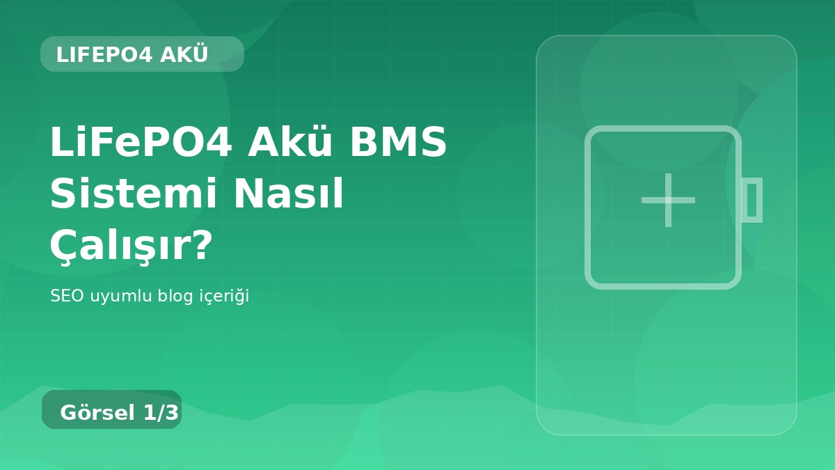 LiFePO4 Akü BMS Sistemi Nasıl Çalışır?