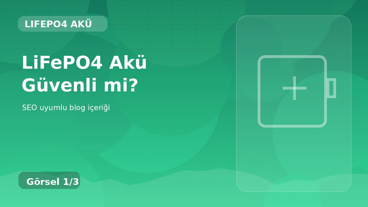 LiFePO4 Akü Güvenli mi?