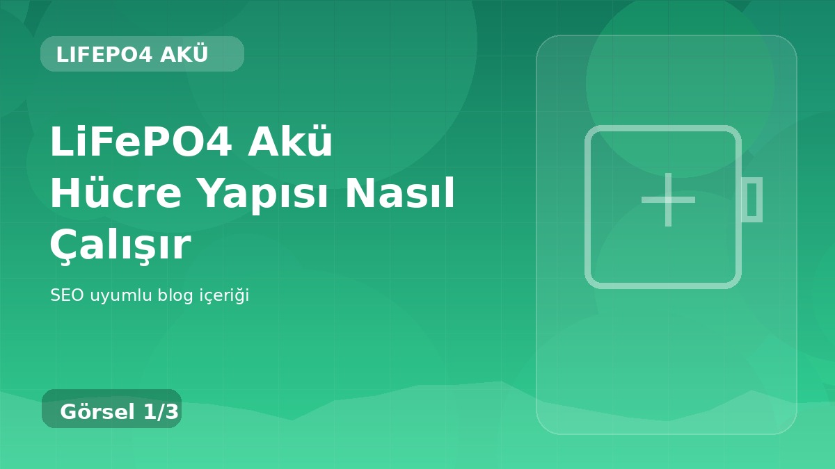 LiFePO4 Akü Hücre Yapısı Nasıl Çalışır
