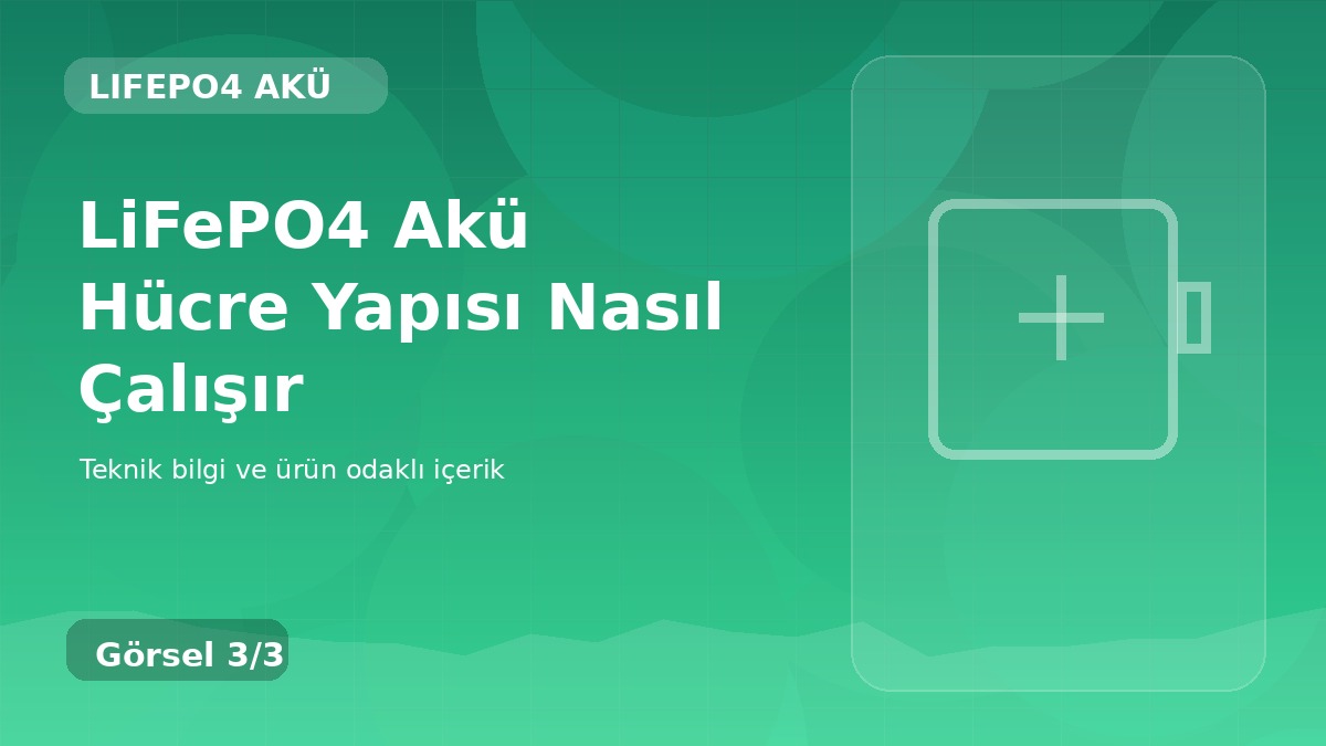 LiFePO4 Akü Hücre Yapısı Nasıl Çalışır üçüncü görsel