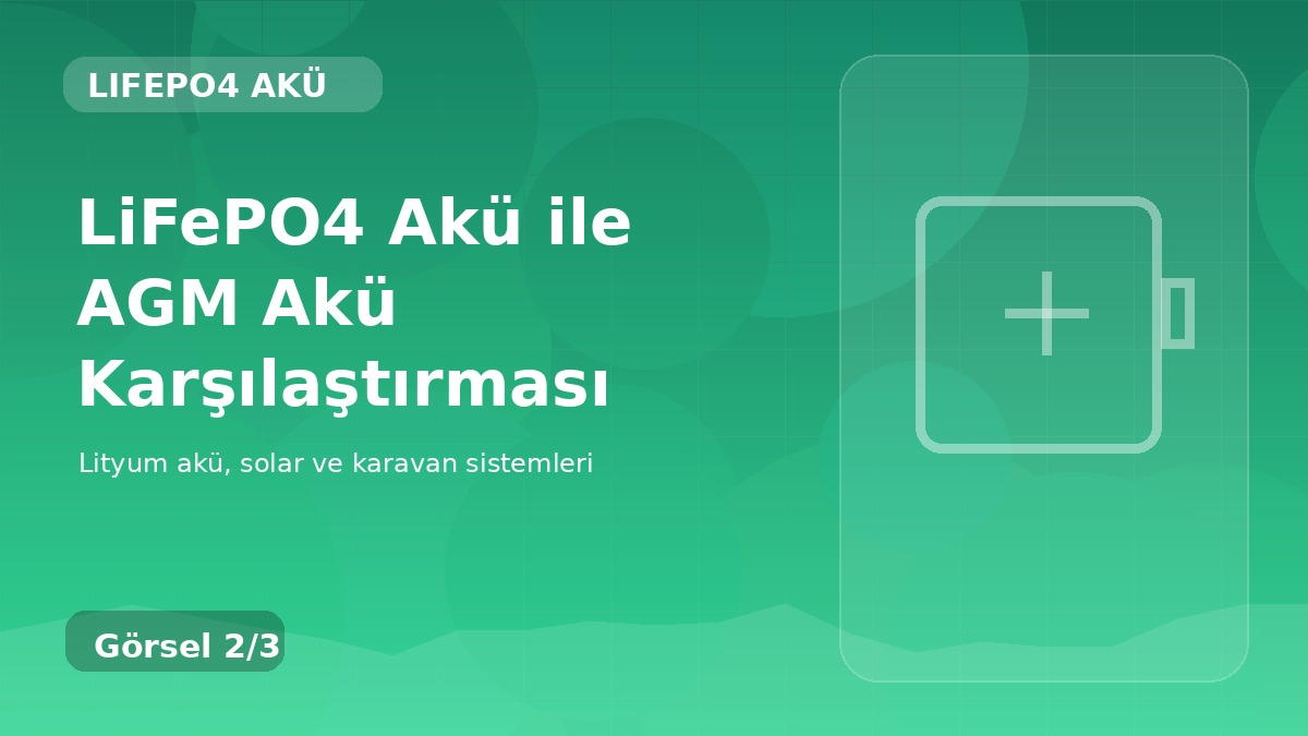 LiFePO4 Akü ile AGM Akü Karşılaştırması detay görseli