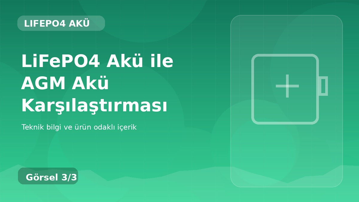 LiFePO4 Akü ile AGM Akü Karşılaştırması üçüncü görsel