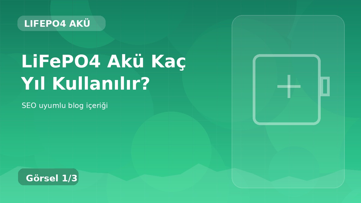 LiFePO4 Akü Kaç Yıl Kullanılır?