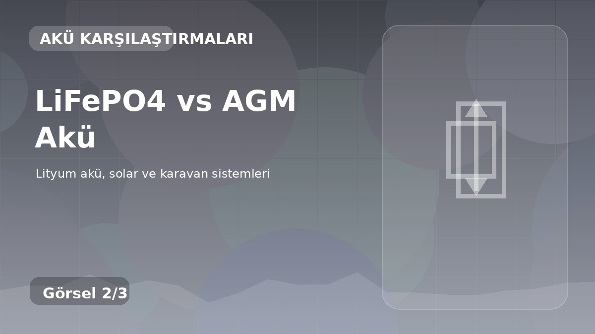 LiFePO4 vs AGM Akü detay görseli