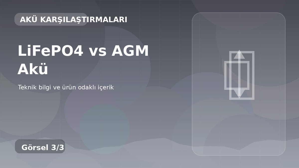 LiFePO4 vs AGM Akü üçüncü görsel