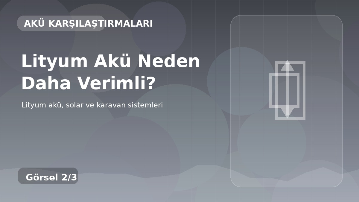 Lityum Akü Neden Daha Verimli? detay görseli