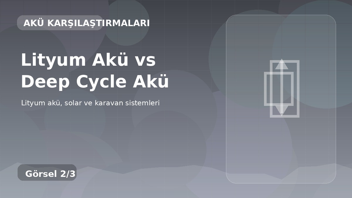 Lityum Akü vs Deep Cycle Akü detay görseli