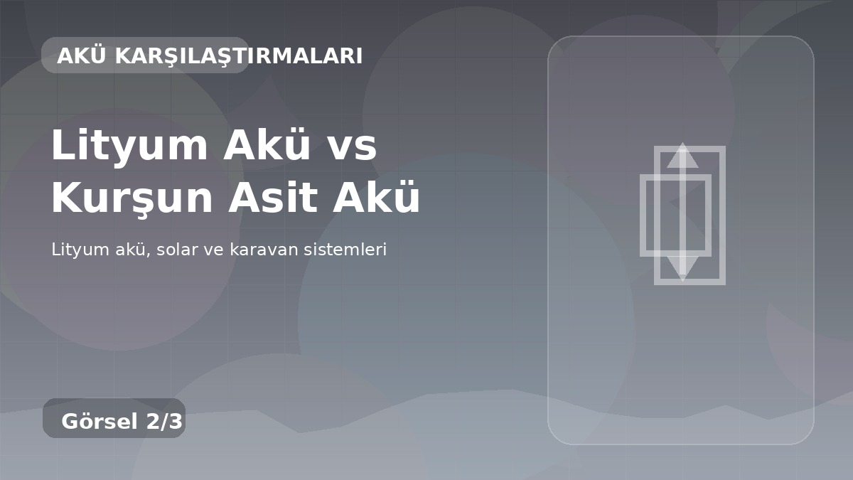 Lityum Akü vs Kurşun Asit Akü detay görseli