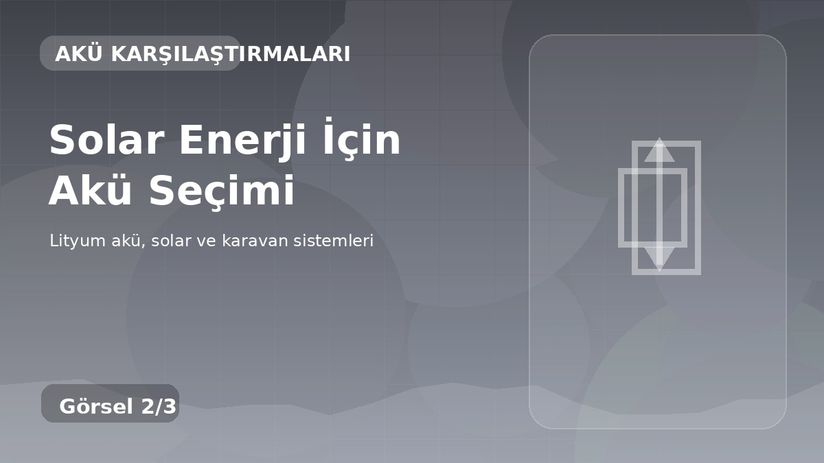 Solar Enerji İçin Akü Seçimi detay görseli