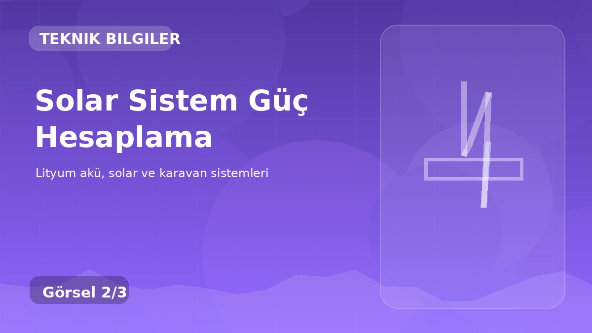 Solar Sistem Güç Hesaplama detay görseli