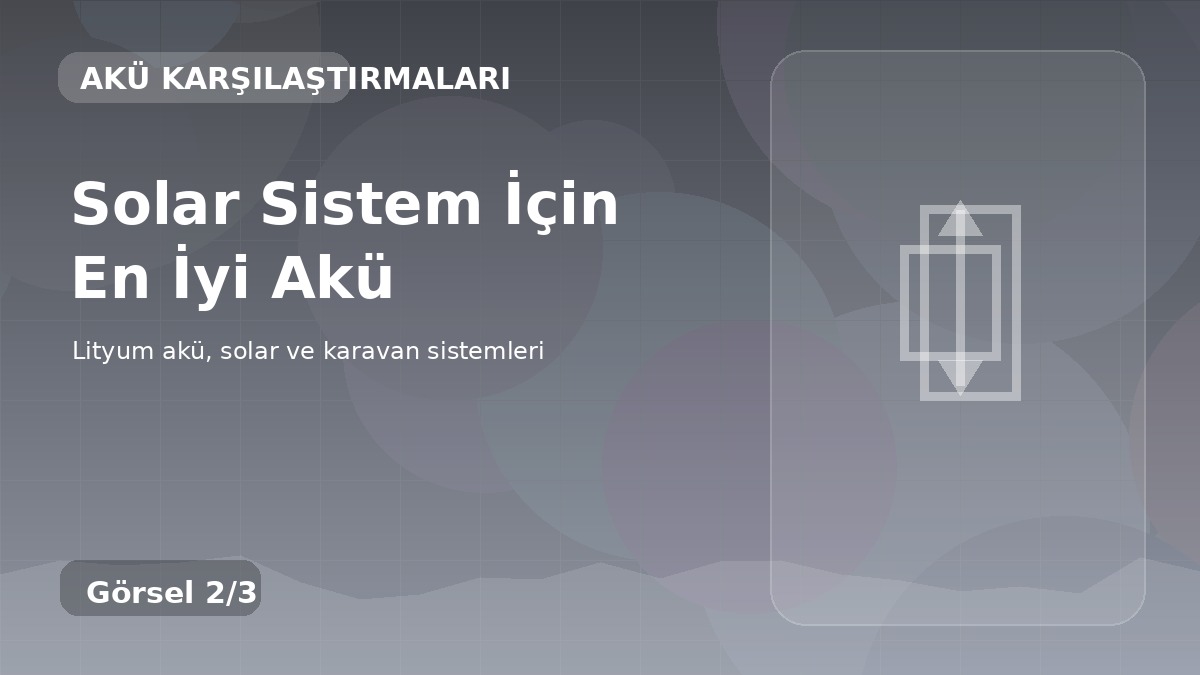 Solar Sistem İçin En İyi Akü detay görseli
